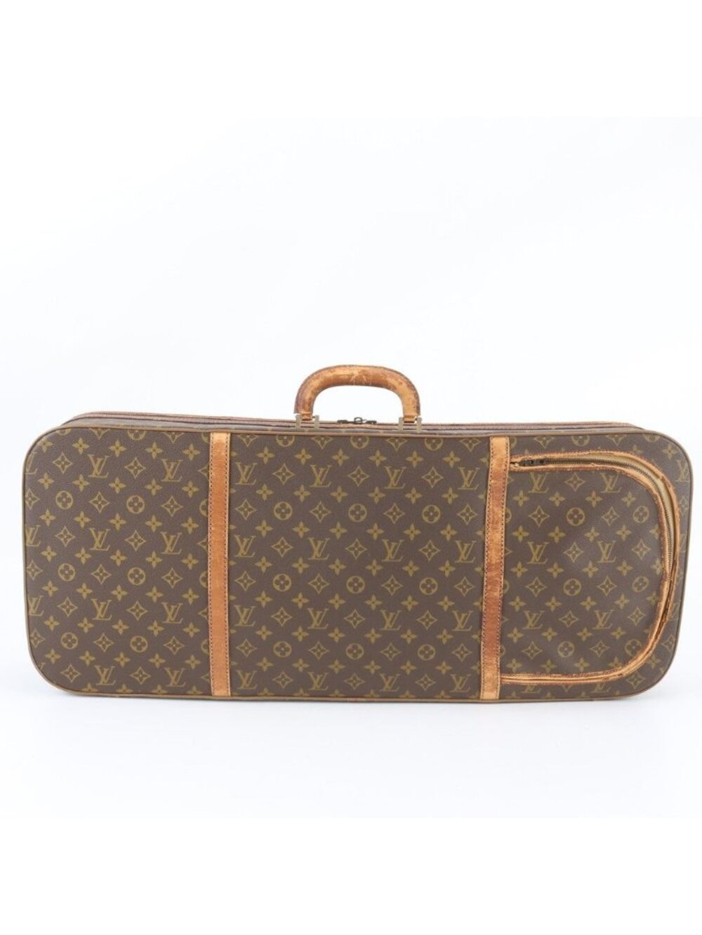 Louis Vuitton Monogram Valise Tennis Trunk Racket Case Leather Boston Bag